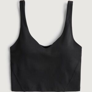 Gilly Hicks Active Recharge Plunge Tank In Black. Size XS